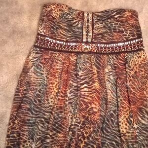 Short sleeveless , strapless dress American Rag Cie women OX